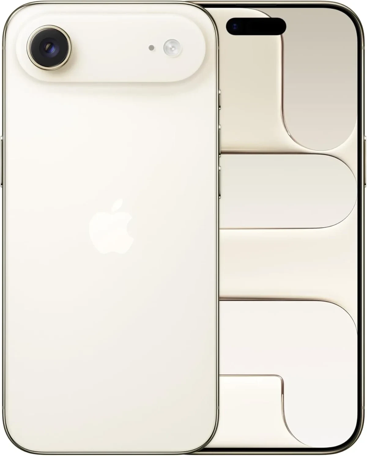 Uçuk Altın Rengi iPhone Air’in ön ve arka yüzü