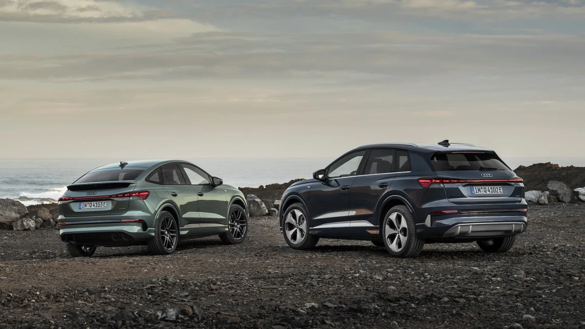 Kıyıda Audi Q4 e-tron SUV ve Sportback modelleri