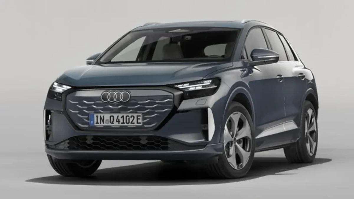Gri Audi Q4 e-tron elektrikli SUV