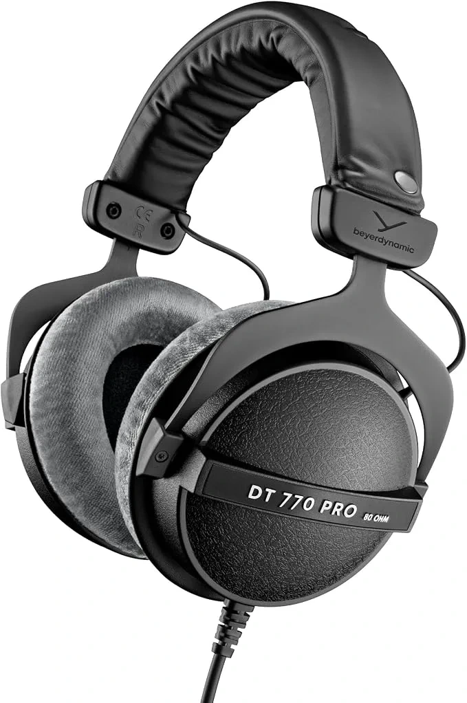 Siyah beyerdynamic DT 770 PRO kulak üstü kulaklık