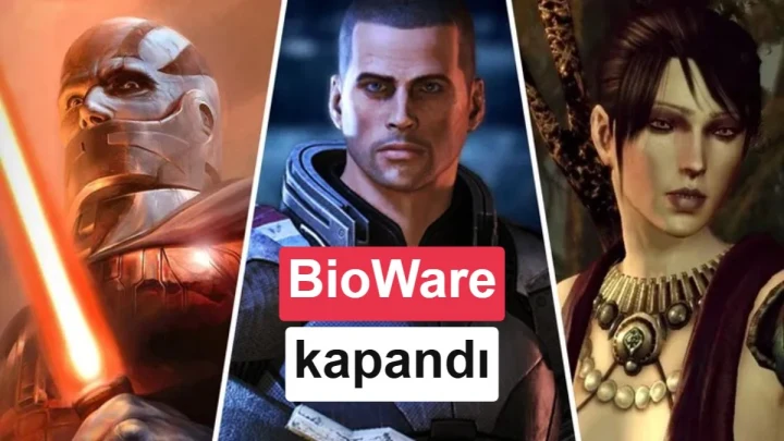 BioWare’in Mass Effect ve Dragon Age oyunlarından karakterlerin yer aldığı görsel