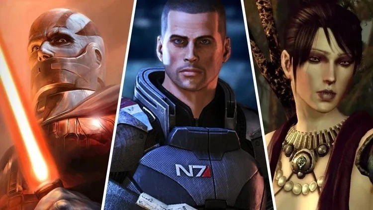 Mass Effect ve Dragon Age oyunlarından karakterlerin bir arada yer aldığı BioWare görseli