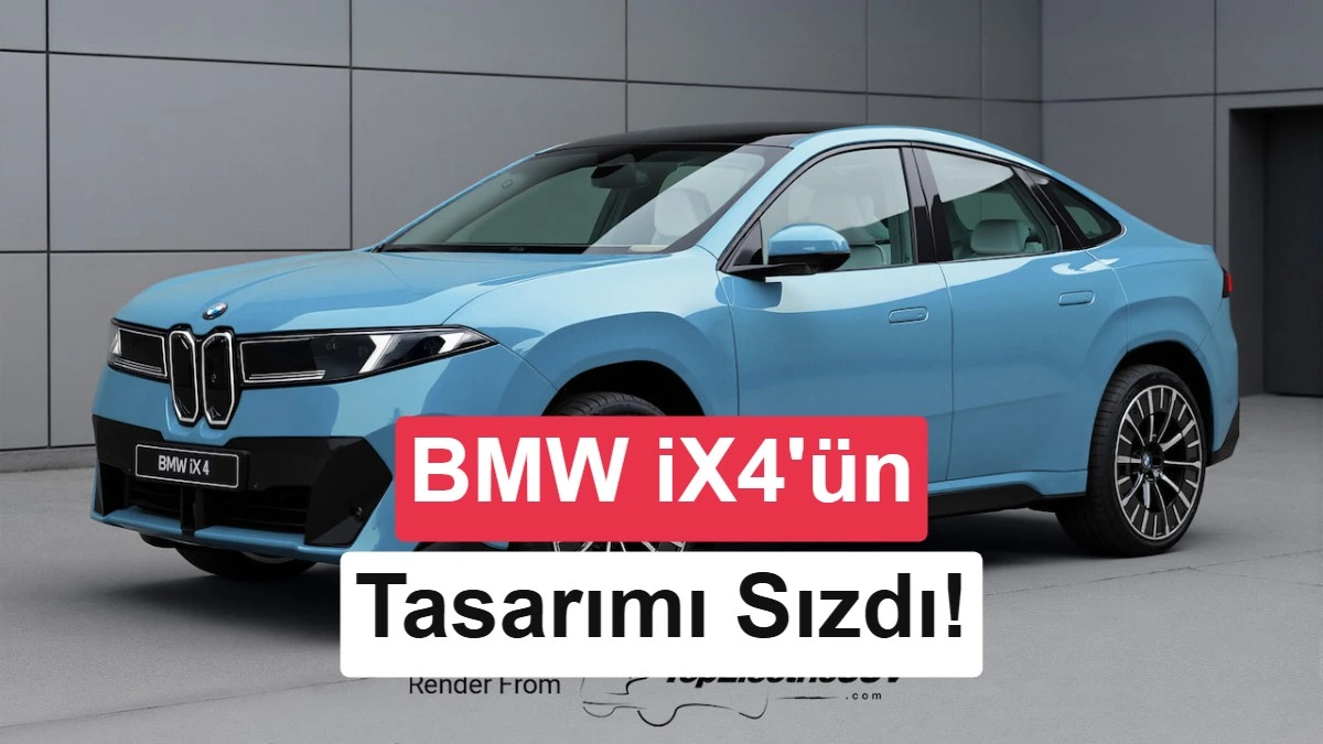 Gri BMW iX4’ün dış tasarımını gösteren görüntü