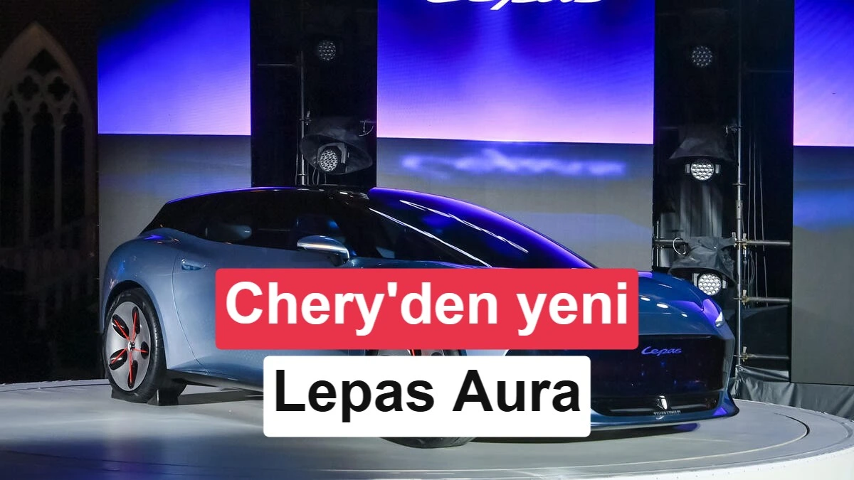 Chery Lepas Aura konsepti etkinlik sahnesinde sergileniyor