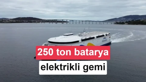 250 tonluk bataryaya sahip elektrikli feribot ticari seferlere başladı