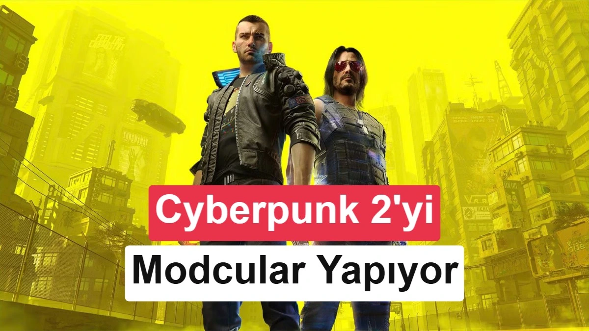Cyberpunk 2077’den bir sahnede mavi saçlı bir karakter silah tutuyor