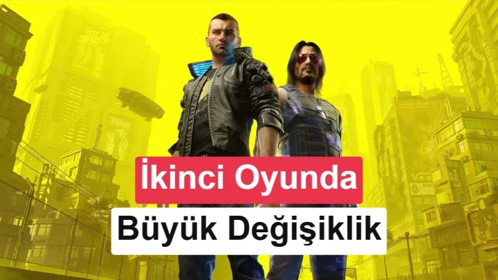 Neon ışıklı bir şehirde duran karakter, Cyberpunk 2’de multiplayer modu ihtimalini temsil ediyor