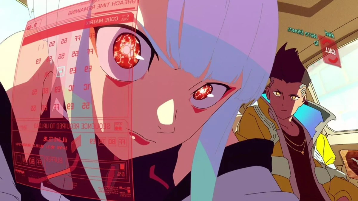 Cyberpunk: Edgerunners 2’den iki animasyon karakterinin yer aldığı sahne