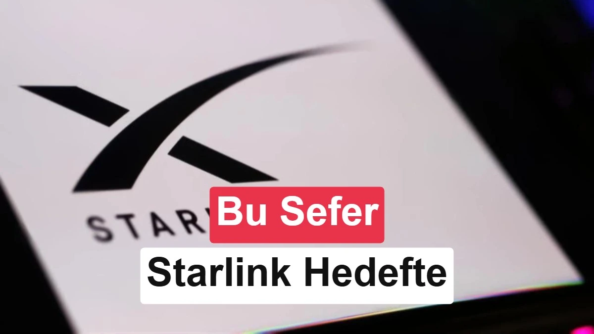 Ekranda Starlink logosu