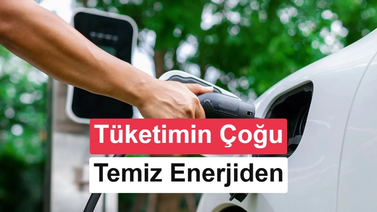 Bir kişi elektrikli otomobilin şarj kablosunu araca bağlıyor