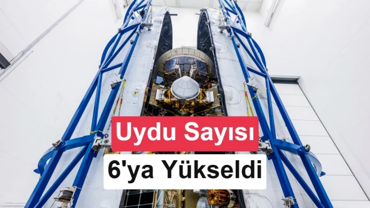 Fırlatma öncesinde taşıyıcı sistem içinde görülen uydu