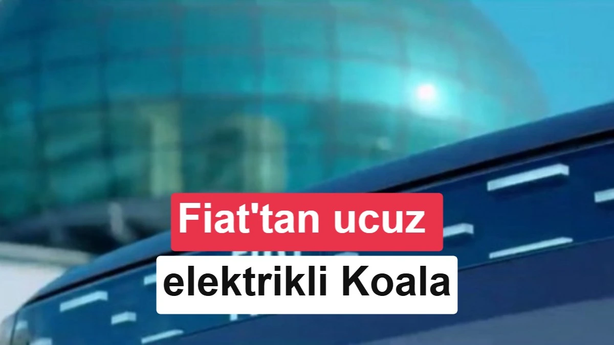 Fiat’ın ucuz elektrikli Koala otomobilini tanıtan kapak görseli