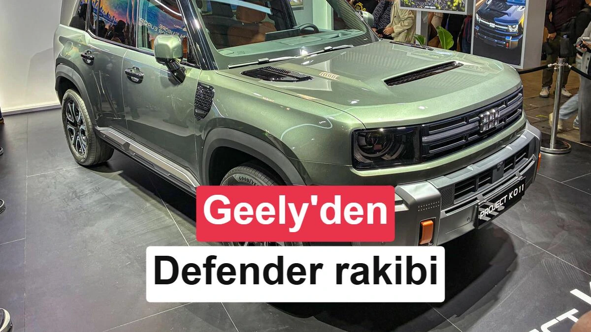 Geely’nin Defender’a rakip olarak konumlandırdığı KO11 SUV modeli