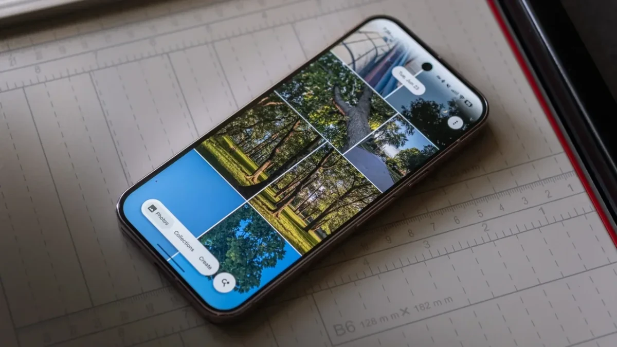 Google Photos’un Koleksiyonlar sekmesi açık bir akıllı telefon
