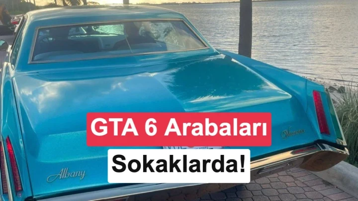 Miami trafiğinde GTA 6’daki araçları andıran renkli otomobillerden oluşan konvoy