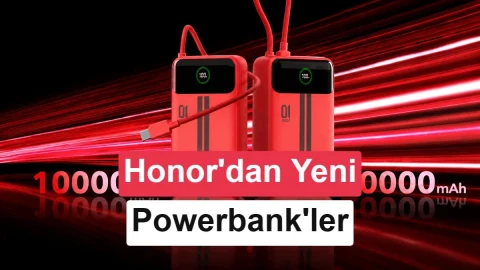 Honor’dan dahili kablolu, 10.000 ve 20.000 mAh powerbank