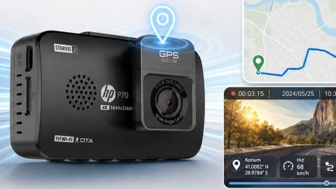 HP P70 araç kamerası Türkiye’de satışta: 4K ve çift kamera