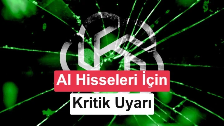 Yapay zekâ hisselerinde olası balon riskini simgeleyen görsel