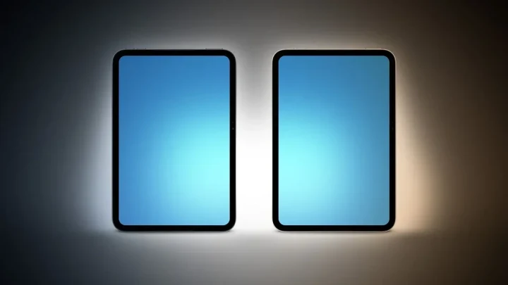 Koyu arka plan önünde yan yana duran iki tabletin temsili görseli