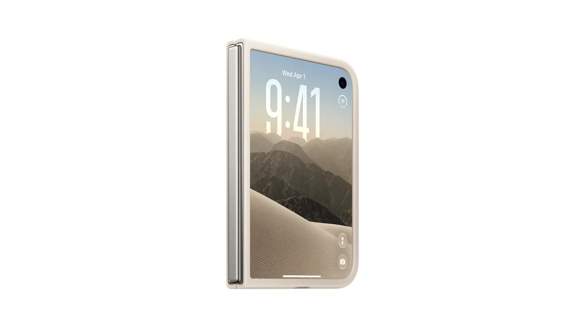 Dikey tutulmuş iPhone Duo’nun kilit ekranı