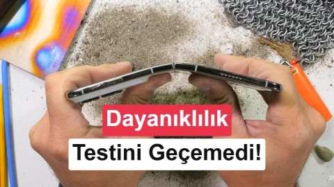 iPhone Duo kum ve bükülme testlerinde hasar gördü