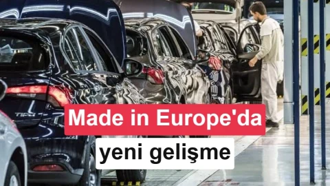 Made in Europe taslağında İngiltere var, Türkiye kapsam dışında
