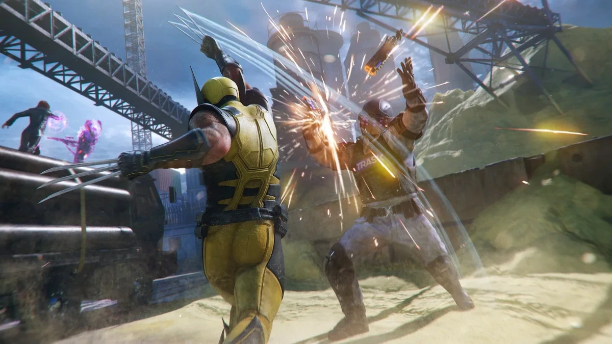 Marvel’s Wolverine’de Wolverine, endüstriyel bir alanda rakibine saldırıyor