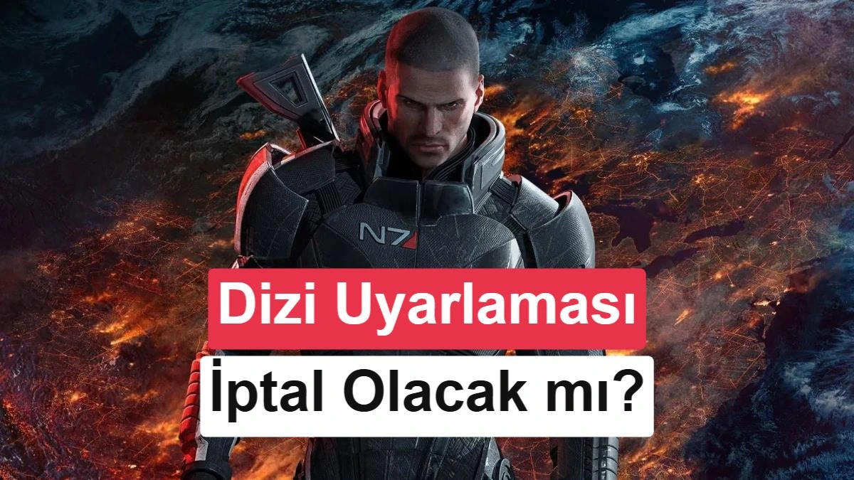 Mass Effect Legendary Edition görselinde bir karakter ve uzay gemileri