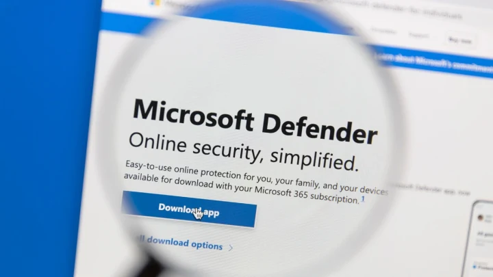 Microsoft Defender yazısının yer aldığı güvenlik yazılımı sayfası