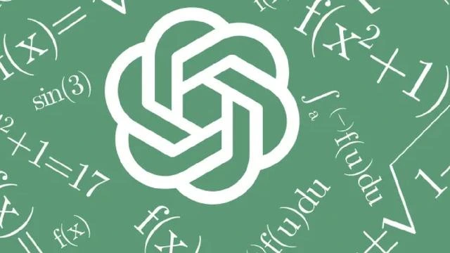 Matematiksel formüllerle çevrili OpenAI logosu