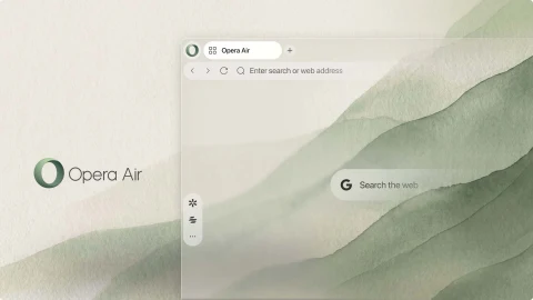 Opera Air, dikkat dağıtıcı öğeleri varsayılan olarak kapatıyor