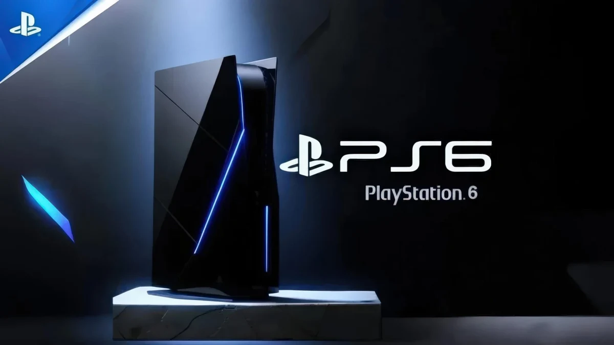 PlayStation 6 yazısı ve konsol görseli
