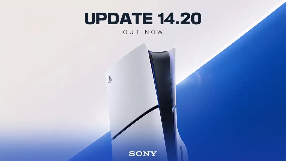 14.20 güncelleme duyurusunun yer aldığı PlayStation 5 görseli