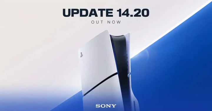 PlayStation 5 konsolunda 14.20 güncellemesini duyuran görsel