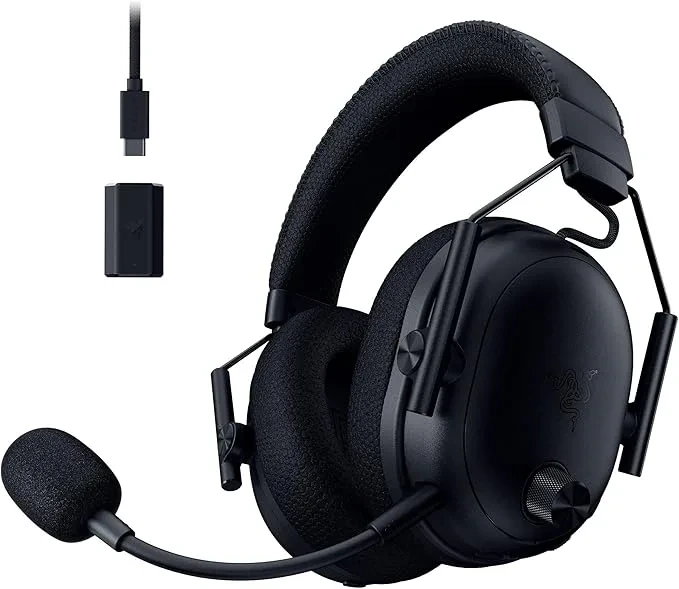 Mikrofonlu siyah Razer BlackShark V3 Pro kablosuz kulaklık