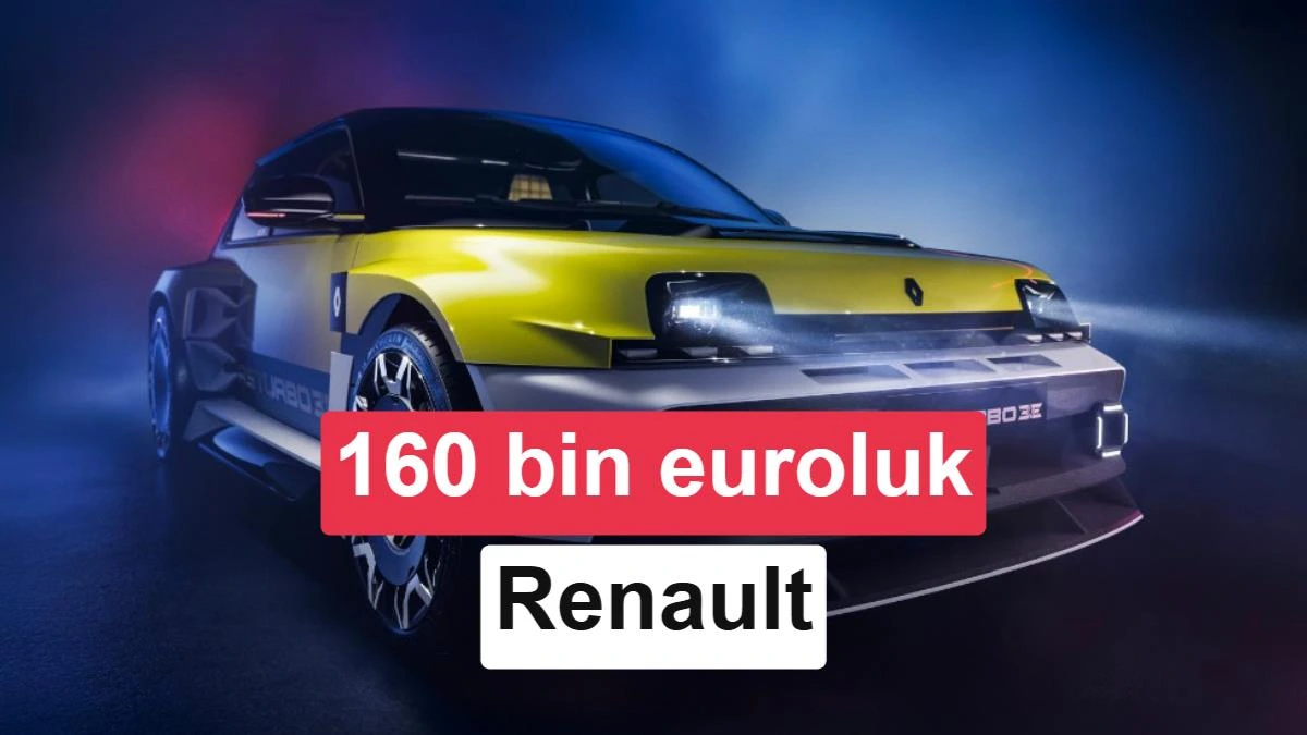 Sarı gövdeli Renault 5 Turbo 3E elektrikli otomobil