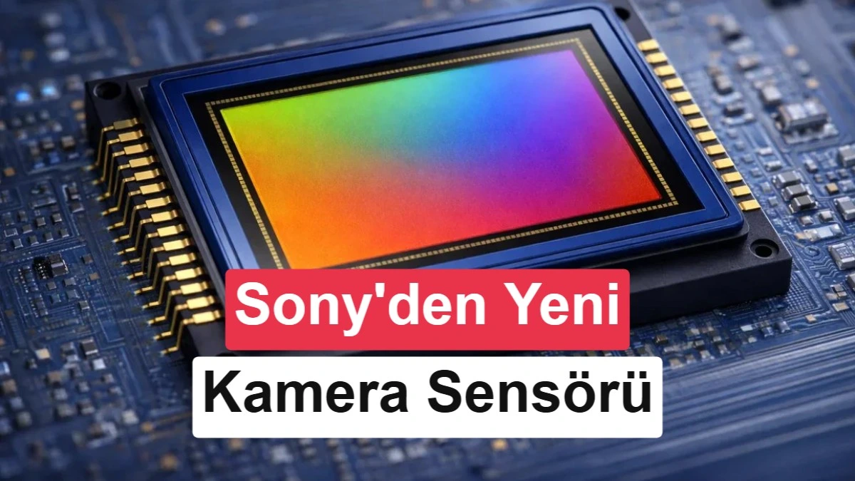 Sony LYTIA 720 kamera sensörünün görseli ve LYTIA logosu