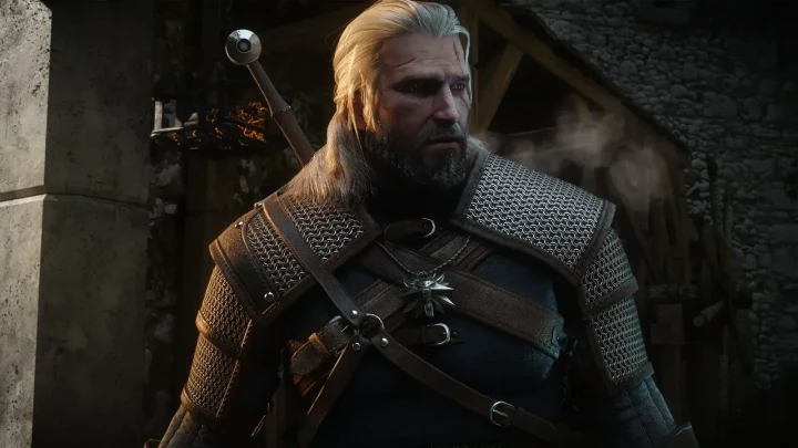 The Witcher 3 Remastered oyununda zırhlı Geralt