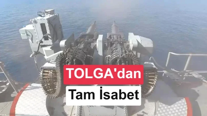 TCG BEYKOZ üzerindeki TOLGA yakın hava savunma sisteminin çift namlulu silah düzeneği