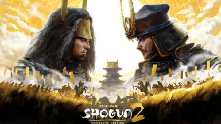 Total War: Shogun 2 – Complete Edition için iki samurayın karşı karşıya gösterildiği kapak görseli