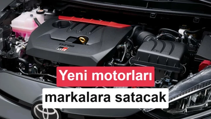 Toyota motor bölümü ve yeni motorların diğer markalara satılacağını belirten haber görseli