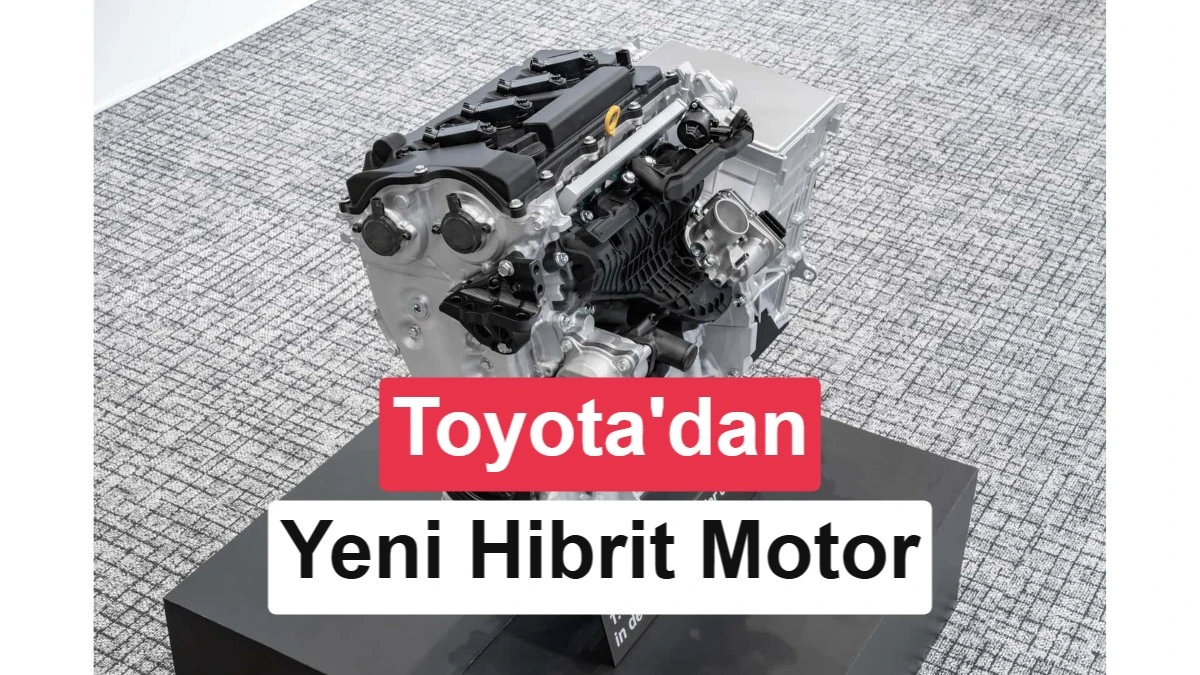Toyota'nın yeni hibrit motorunu tanıtan görsel