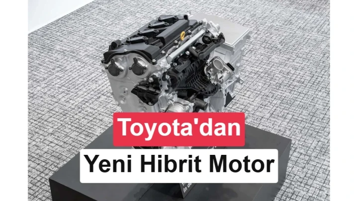Toyota'nın yeni hibrit motorunu tanıtan görsel