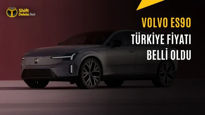 Volvo ES90 elektrikli otomobilin önden ve yandan görünümü