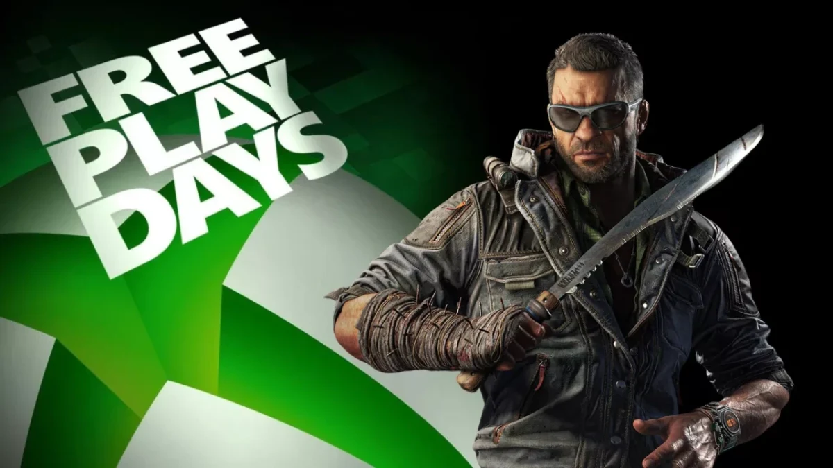 Free Play Days yazısı yanında bıçak tutan bir oyun karakterinin bulunduğu tanıtım görseli