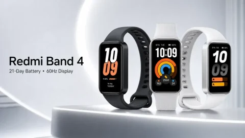 Xiaomi Redmi Band 4’ü Tanıttı: 21 Gün Pil Ömrü ve 60 Hz Ekran