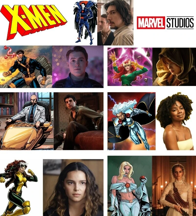 X-Men karakter görselleri ve Marvel Studios logosundan oluşan kolaj