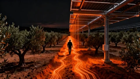 İspanya’da zeytin ağaçlarının üzerine güneş panelleri kuruluyor