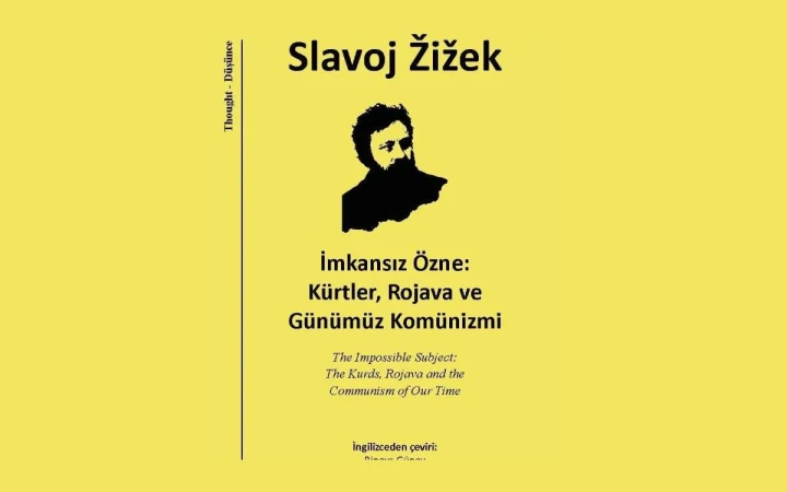 Slavoj Žižek’in İmkansız Özne: Kürtler, Rojava ve Günümüz Komünizmi kitabının sarı kapak görseli